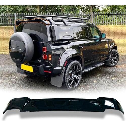 Car Rear Spoiler Trunk Boot Wing Lip Tail Trim Gloss Black For 2020 LAND ROVER DEFEND ABS Auto Exterior Moulding