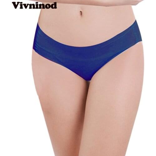 Plus Size OneSize Underwear Woman Seamless Thongs Briefs G-strings Low rise ice silk panties Invisible Panties Underpants Briefs