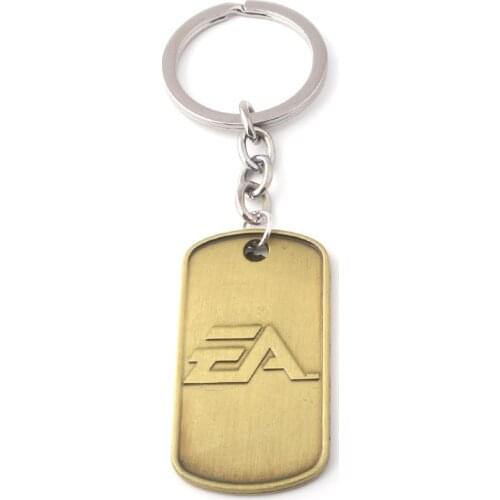 Battlefield EA Letter Dog Brand Keychain FPS Game Army Brand Pendant Keychain For Women Men Car Bag Jewelry Accessories Gift