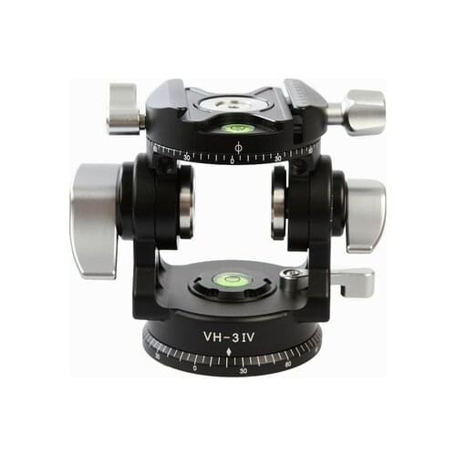 Buddiesman VH-3IV Tripod Head Quick Release Mounting Bracket Low Gravity Tripod Head for Telephoto Lens bird photography