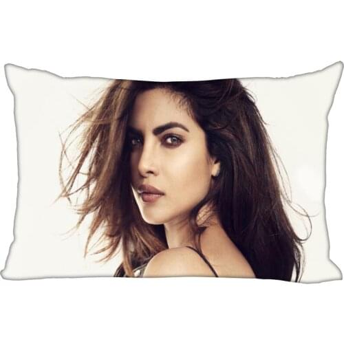 Pryanka Chopra Pillowcase 45x35cm(One Side)Rectangle Zipper Pillow Case Print Throw Wedding Decorative Pillowcase Cover 10-10