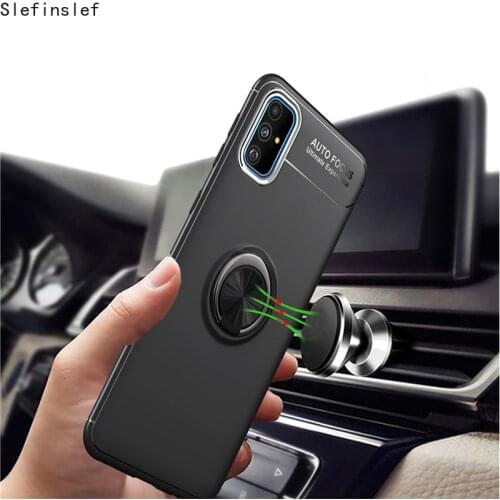 Ring Phone Case for Samsung S21 Ultra S20+ S10 Lite Note 20 10 Plus Shockproof Cover for A51 A71 A31 A21S A70 A50 M31 21