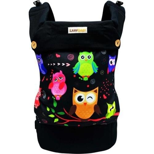 First-Month Baby Ergonomic Kangaroo Handy-Colorful Owls
