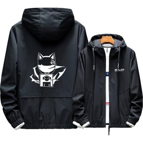 DuRaRaRa!! Role Celty Sturluson Cosplay Hot Sale Hoodie Printed Zipper Luminous New Fashion Casual Winter Cotton Warm Jacket