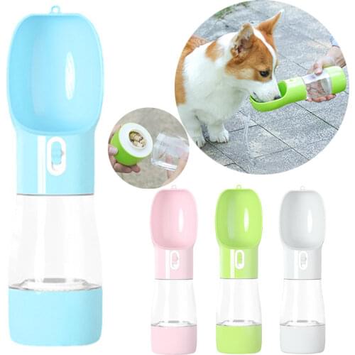 Hoopet Dog Water Bottle Dog Portable Outdoor Travel Drinking Water Food Feeder Pet Drinker for Dogs Pet Supplies