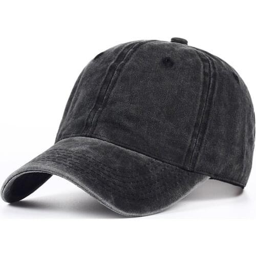 VORON Plain dyed sand washed 100% soft cotton cap blank baseball caps dad hat no embroidery mens cap hat for men and women