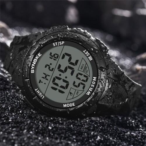 Mens Watches Fashion Multi-Function 30M Waterproof Watch LED Digital Double Action Sport Watch Waterproof Relogio Clock reloj Q