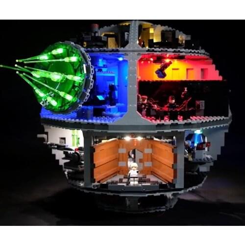 Led Light Set For Lego 75159 Star Series Wars Death Star Compatible 05063 Building Blocks Bricks Toys (only light+Battery box)