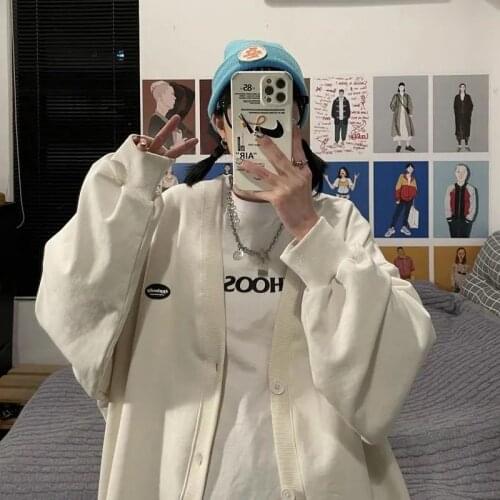 2021 Spring And Summer Korean Loose Thin Womens Cardigan Candy Color Fashion Versatile Solid Color