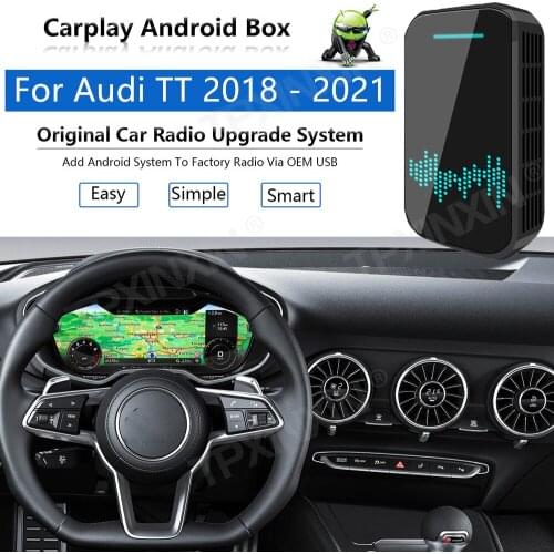 Radio Upgrade Carplay Android Auto Audio For Audi TT Apple Wireless AI Box Car Multimedia Player GPS Navi