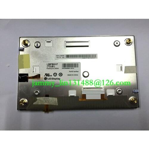 Original 7inch LCD screen LB070WV7 TD01 LB070WV7-TD01 Display for Car Navigation TFT LCD Monitors