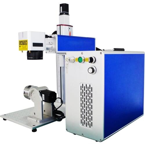 Stepping Motor Lift 30W 50W 100W Laser Engraving Machine Raycus Jpt Metal Marking Engraver With Bjjcz Ezcad Software