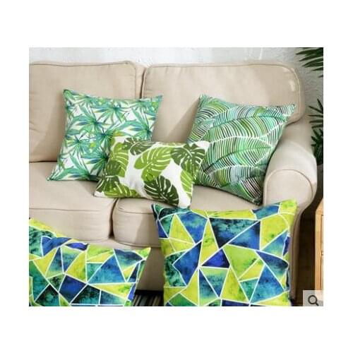 Full cotton bird sofa hug pillowcase Living room pillowcase Chair bed cushion cover Office pillowcase customization