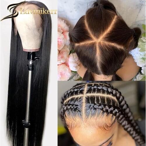Straight Hd Transparent Human Hair Full Lace Wigs 13x6 Lace Frontal Wig Brazilian Pre Plucked Lace Front Wig For Black Women 150