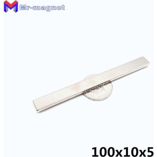 20pcs 100x10x5 mm magnet 100*10*5 Strong Block Cuboid Magnets Rare Earth Neodymium Bulk 100mm*10mm*5mm Magnetic Materials