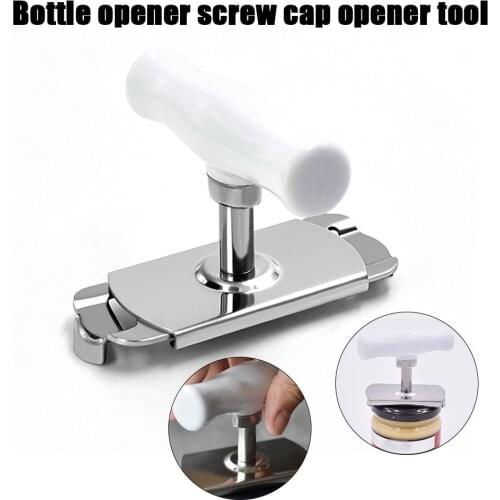 Adjustable Jar Opener Stainless Steel Manual Lid Openers Tool Kitchen Gadgets Bottle Opener For 1-4 Inches Bottles Jars