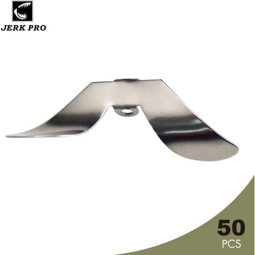 JERK PRO 50PCS Buzzer Spinner Blades Stainless Steel Chopper Prop Topwater Fishing Lure Propeller Angler’s Tackle Craft