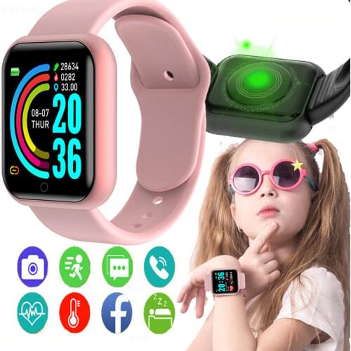 Wristwatch Fitness Y68 Color Screen Smart Sport Bracelet Activity Running Tracker Heart Rate For Children Men Women Watch Hours
