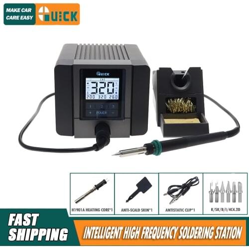 QUICK TS2200 2200D intelligent lead-free soldering station, high frequency eddy current heating electric soldering iron 90W