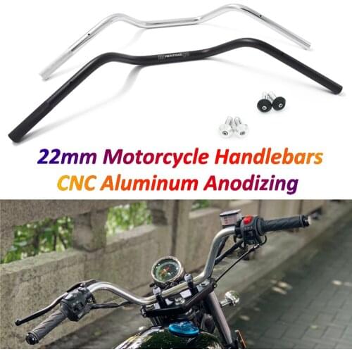 Universal for Renthal Motorcycle 22mm Handlebar CNC Steering Wheel Aluminum Alloy Motorbike Handlebars 740mm Guidon de moto