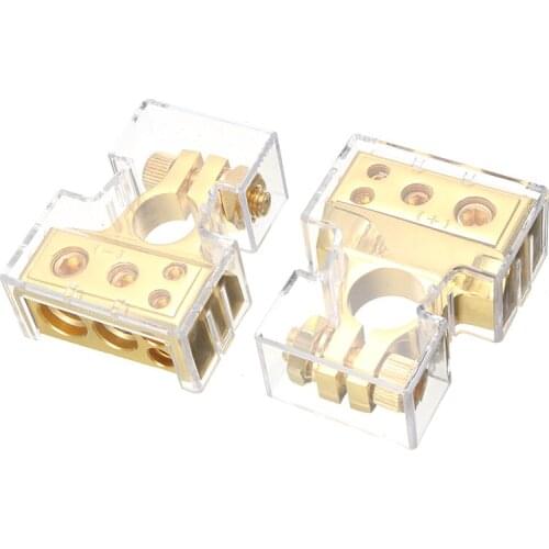 1 Pair Universal Car Truck Battery Terminal Clamp Durable Alloy Auto Battery Clip Connector With Cover for Charging Systems