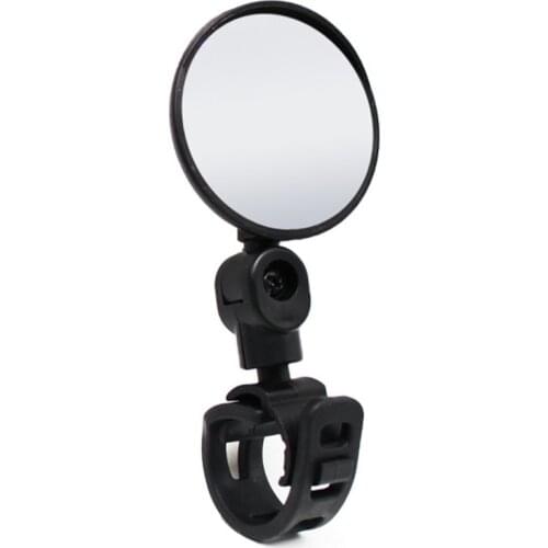 Bicycle Rear View Mirror Convex Adjustable Bike Handlebar Folding Large Round Mirror Outdoor Riding Safety Mirror Accessories