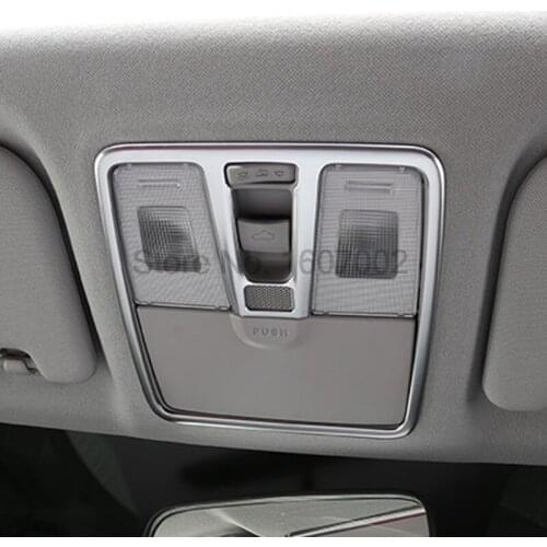 For Hyundai Creta IX25 2014 2015 2016 Interior Chrome Reading Light Lamp Shade Bezel Cover Molding Trim Protectors Accessories
