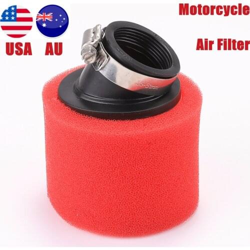 TDPRO Red Foam 38/45mm Motorcycle Air Filters For 90cc 110cc 140cc 150cc Pit Dirt Bike ATV Quad Scooter
