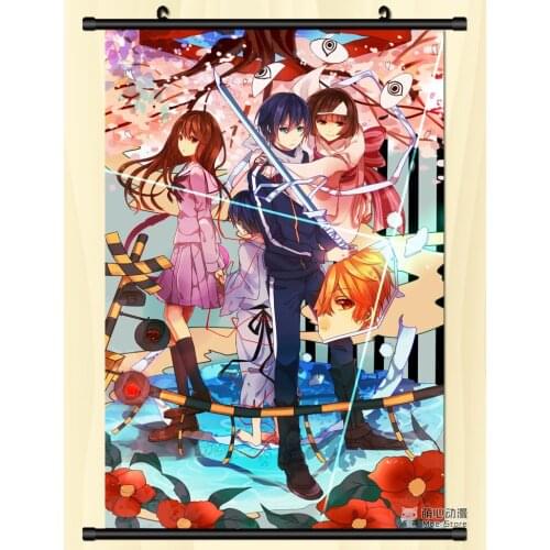 Japanese Anime Noragami YATO & Iki Hiyori & Yukine & Nora Home Decor Wall Scroll Poster Decorative Pictures
