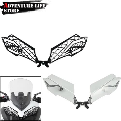 Motorcycle Headlight Protector Guard Grille Cover For DUCATI MULTISTRADA 950 1200 1260 HEADLIGHT PROTECTION 2015 2016 2017-2020