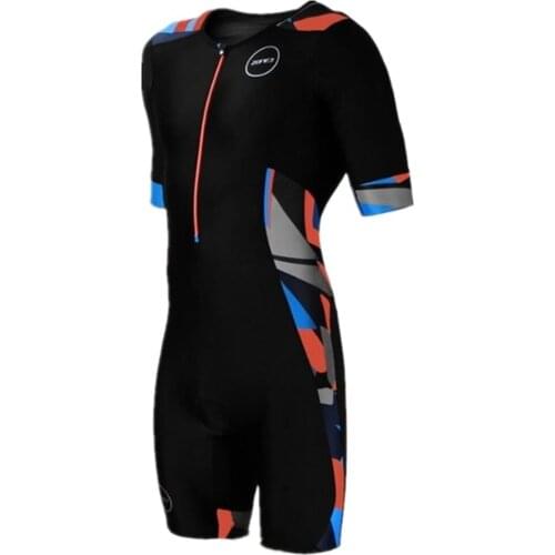 ZONE3 team maillot ciclismo hombre summer short sleeved bicycle skin suit triathlon riding MTB running optional cushion dress