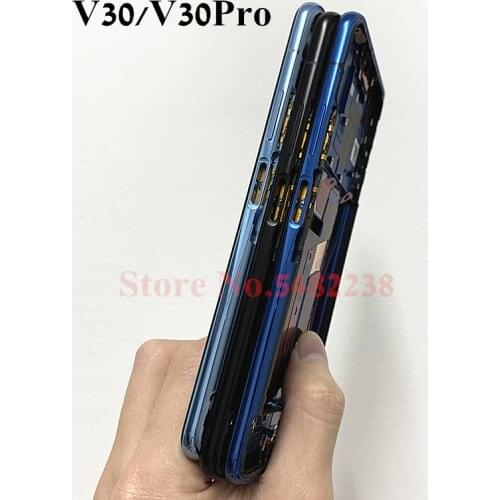 100% Original Middle Frame For Huawei Honor V30 OXF-AN00 V30pro OXF-AN10 LCD Front Frame Cover With Side buttons Replacement