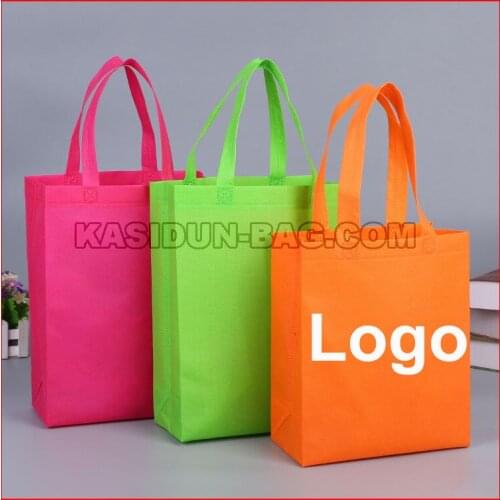 100pcs/lot) personlized custom reusable shopping bag with your logo printed