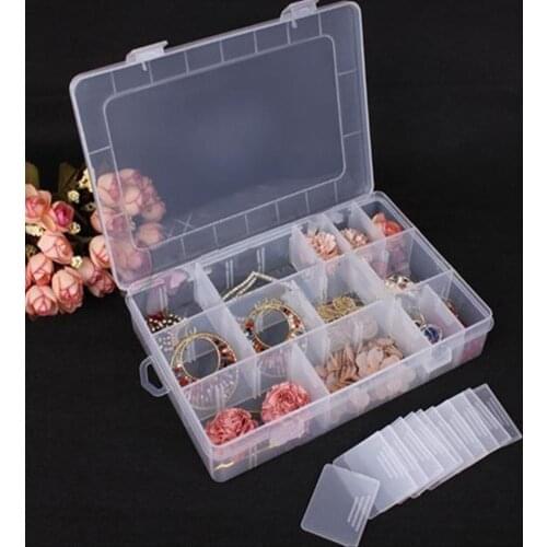 24/15/8 Compartments Removable Plastic Jewelry Bead Fishing Tackle Storage Box