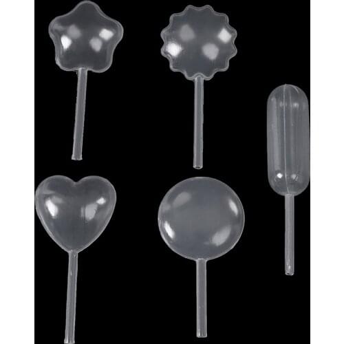 50Pcs/pack Ice Cream Jelly Milkshake Droppers Straw Dropper For Cake Disposable Straw Injector For Cupcake Dessert Baking Tools