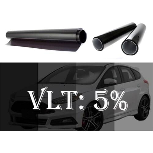 50cmX152cm Car stickers 2ply 5%VLT UV99% solar control sun protection car glass dyed film