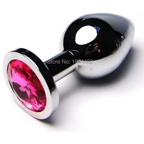 SODANDY Anal Plug Solid Anal Beads Metal Butt Plug Smooth Sex Toys Sex Product For Man And Women Adult Games L