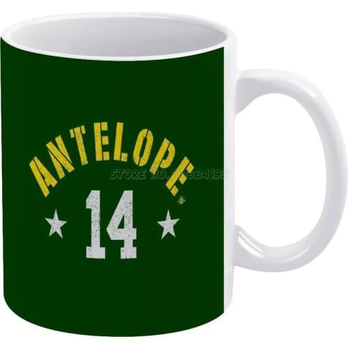 The Antelope 14 Green Bay Legend of Hutson Graphic White Mug New Good Quality Print Mug 11 Oz Coffee Cup Go Pack Go Packer Back