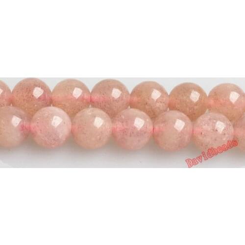 Free Shipping Strawberry Quartz Lepidolite rosite Pink Loose Beads Stone 15" Strand 4 6 8 10 12MM Pick Size For Jewelry Making