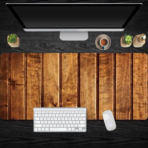 Wood PC Pad Waterproof Mouse Pad Student Writing Pad Office Computer Desk Mat Laptop Cushion Desk Table Mousepad Carpet 90x40cm