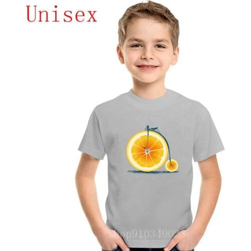Orange Bike children clothes kids clothes tops for girls boys clothes shirts for teenage girls shirts for teenage girls
