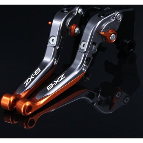 For Kawasaki ZX-6 1990-1999 1994 1995 1996 1997 1998 Folding Extendable Motorcycle Brake Clutch Levers ZX6 Accessories