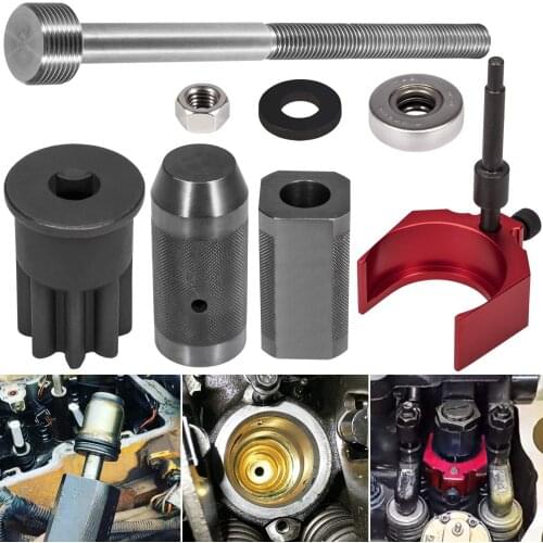 Injector Sleeve Remover Installer Set Injector Height Tool Engine Barring Socket for CAT Caterpillar 3406E C-15 16 Engines 8 PCS