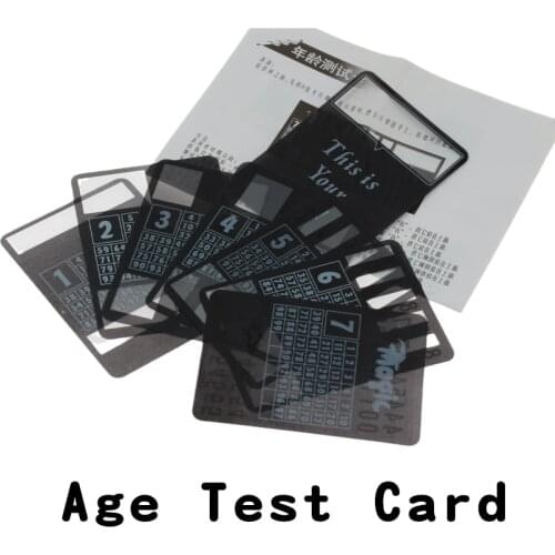 Age Perspective Card Magie Show Age Test Card Magic Tricks gimmicks Props Stage Street Close-Up Classic Toys With Instructions