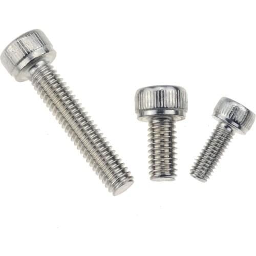 Metric Thread M10x20mm M10x40mm M12x30mm M12x60mm 304 A2 Stainless Steel DIN912 Hexagon Hex Socket Head Cap Allen Bolt Screw
