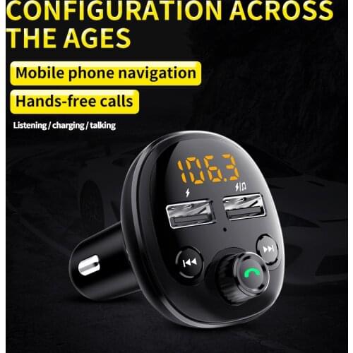 MP3 player Bluetooth FM Transmitter Radio Adapter Modulator Auto Audio Car Kit With 3.1A Dual USB Charger