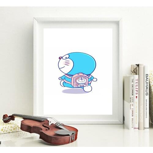 Cartoon Doraemon Wall Posters And Prints Wall Painting Living Room Paintings Wall Decor