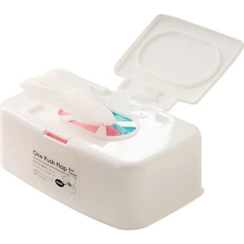 Desktop Seal Baby Wipes Paper Storage Box Household Plastic Dust-Proof with Lid Tissue Box