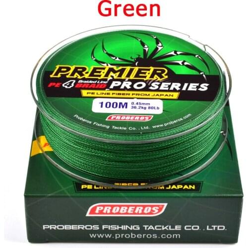100M 4 Strands 6-100LB New PE Braided Fishing Wire Multifilament Super Strong Fishing Line Japan Multicolour