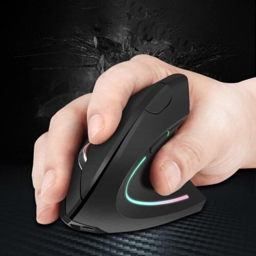 Wired Wireless 2.4GHz Ergonomic Vertical Optical Mouse for Desktop PC Laptop
